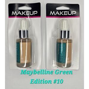 MAYBELLINE Green Edition #20 Super Drop Tinted Oil Makeup Foundation Bundle of 2